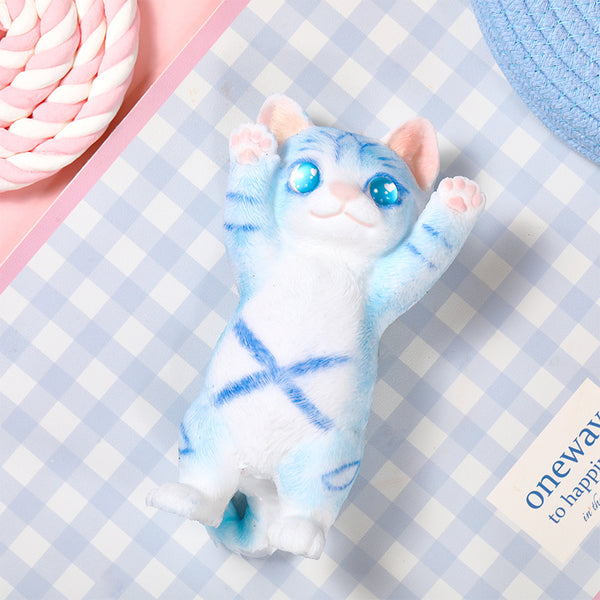 Blue Kitty Cheer Squishy