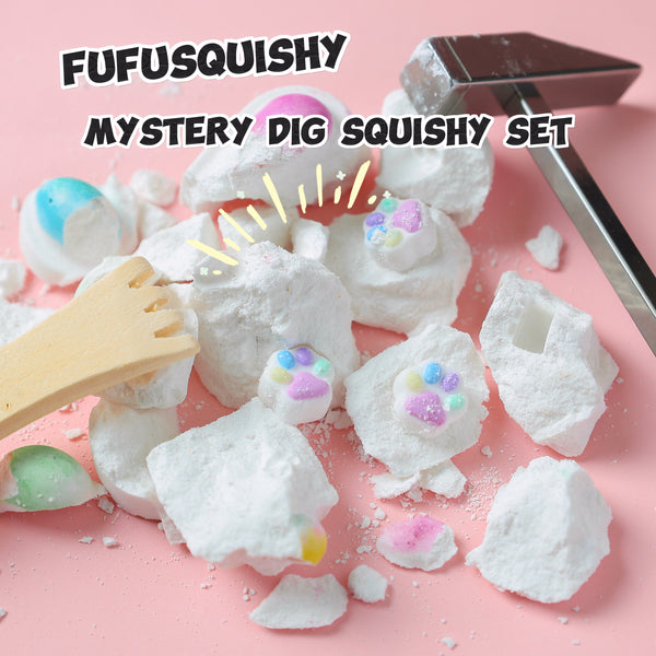 FUFUSQUISHY Cat Paw Squishy Dig Kit