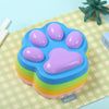 2100g Blue Base Multicolor Paw Taba Squishy