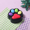 230g Black Rainbow Cat Paw Taba Squishy
