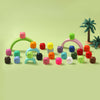 24pc Mini Colorful Pig Taba Squishy