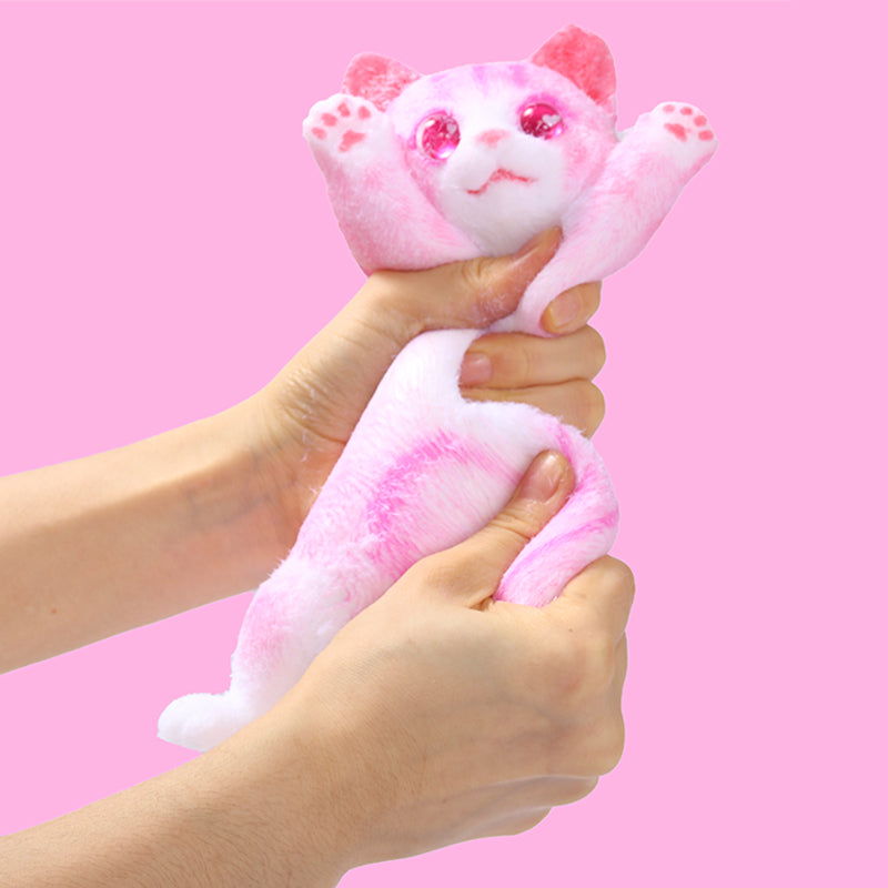Pink Cheer Kitty Taba Squishy – FUFUSQUISHY