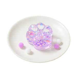 Purple Glow-in-dark Cat Paw Squishy