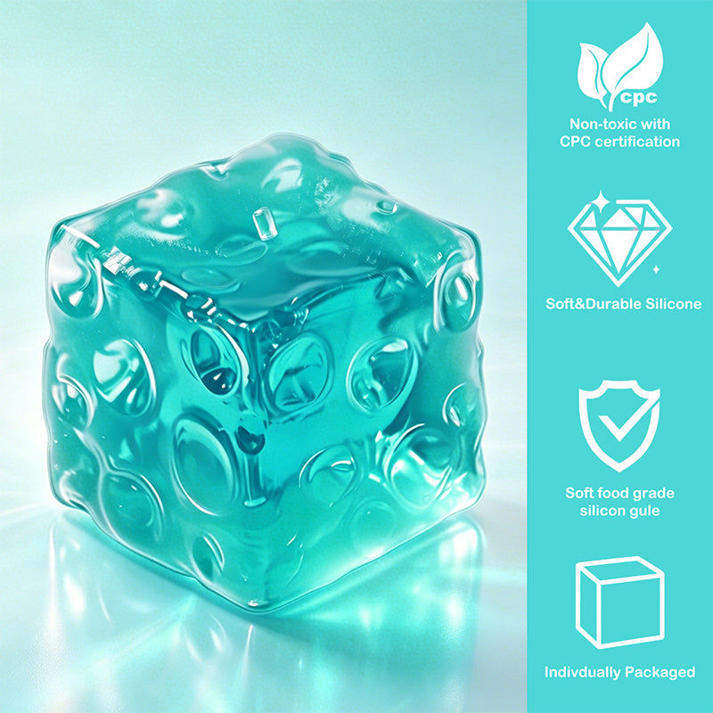 FUFUSQUISHY Crystal Ocean Jumbo Cheese Squishy Original Sensory