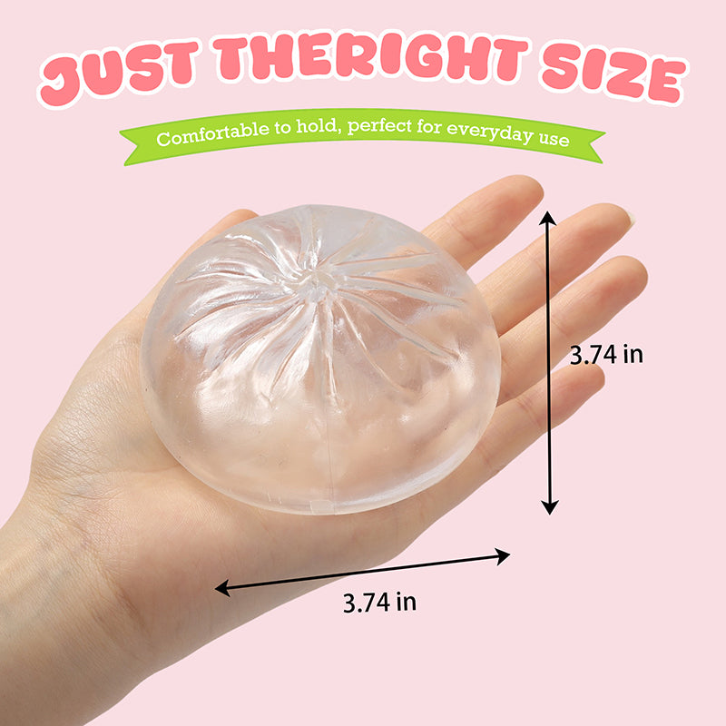 Clear Dumpling Squishy Skin – 9.5cm (3.74 in), Sealing Glue Included ...