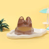 250g Crystal Chocolate Smile Face Bunny Taba Squishy