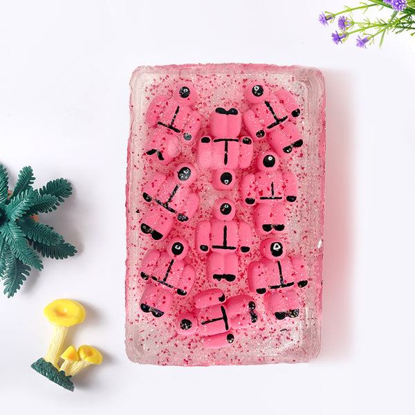 1300g Crystal Cube with Mini Squid Noob Taba Squishy