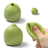 FUFUSQUISHY DIY Green Lemon Squishy Shell – Textured Fruit Squishy Skin with Accessories, Unfilled