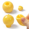 FUFUSQUISHY Yellow Small Round Squishy Ball Shell – DIY Squishy Skin with Accessories, Unfilled