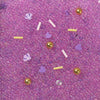 FUFUSQUISHY Purple Bead & Charm Mix for DIY Squishy Balls – 60g (2.12 oz) Bag