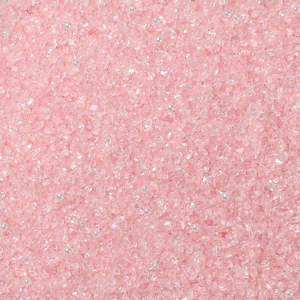 Pink Crystal Charms for DIY Squishy Balls & Crafts – 60g (2.12 oz) Bag