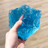 FUFUSQUISHY Crystal Blue Jumbo Cheese Squishy Original Sensory