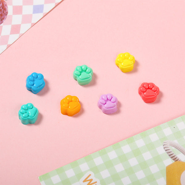 7Pcs Tiny Rainbow Cat's Paw Squishy