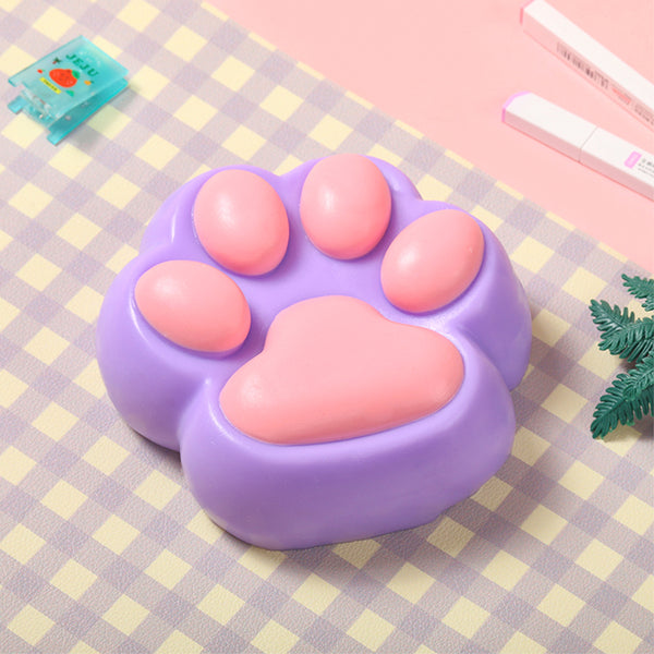 800g Super Large Purple Based Pink Cat Paw Taba Squishy