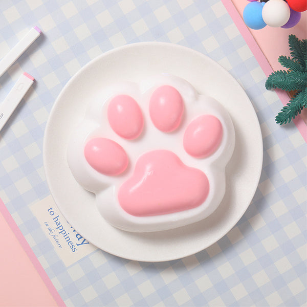 800g Super Large Pink Based White Paw Taba Squishy