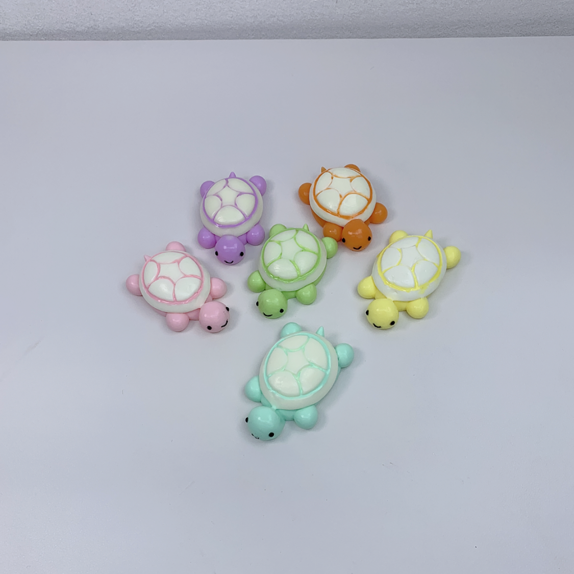 6pc Colorful Rainbow Turtle Squishy – FUFUSQUISHY