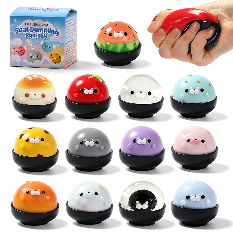 PEEK A BOO TOY GIGIGU ギギグ　スイカ FUFUSQUISHY Seal Dumpling Squishy 2 Blind Boxs