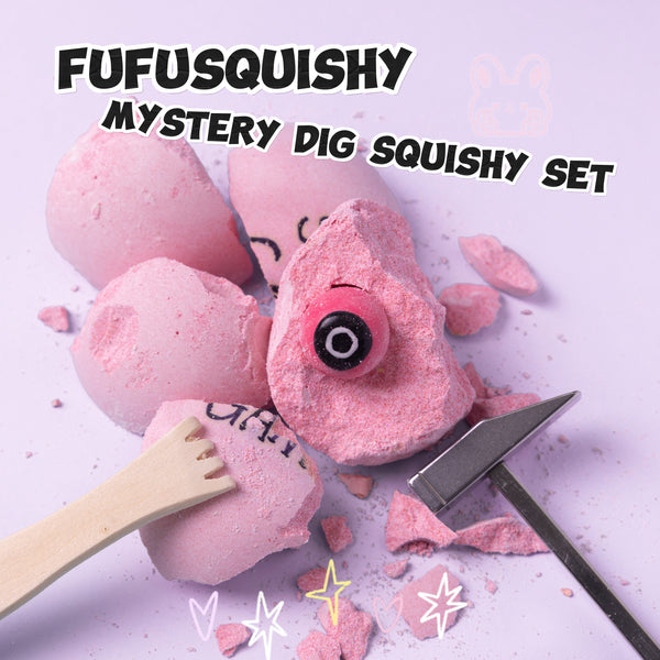 FUFUSQUISHY Squid Ball Squishy Dig Kit