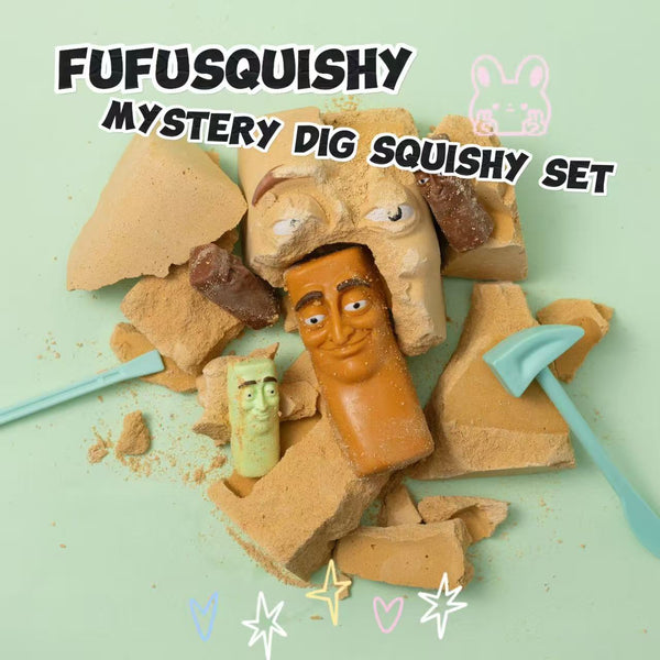 FUFUSQUISHY Giant Tung Tung Sahur Squishy Dig Kit