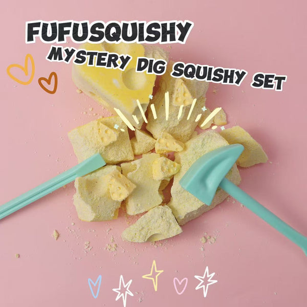 FUFUSQUISHY Cheese Squishy Dig Kit