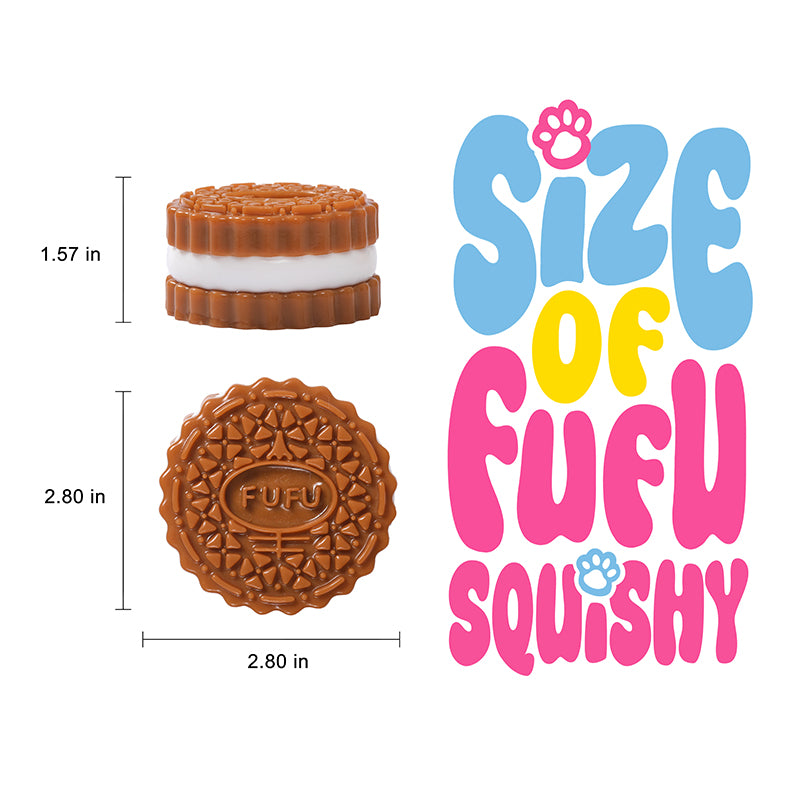 200g Chocolate Heart FUFU Cookie Taba Squishy – FUFUSQUISHY