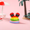 70g Rainbow Sad Frog Pou Taba Squishy