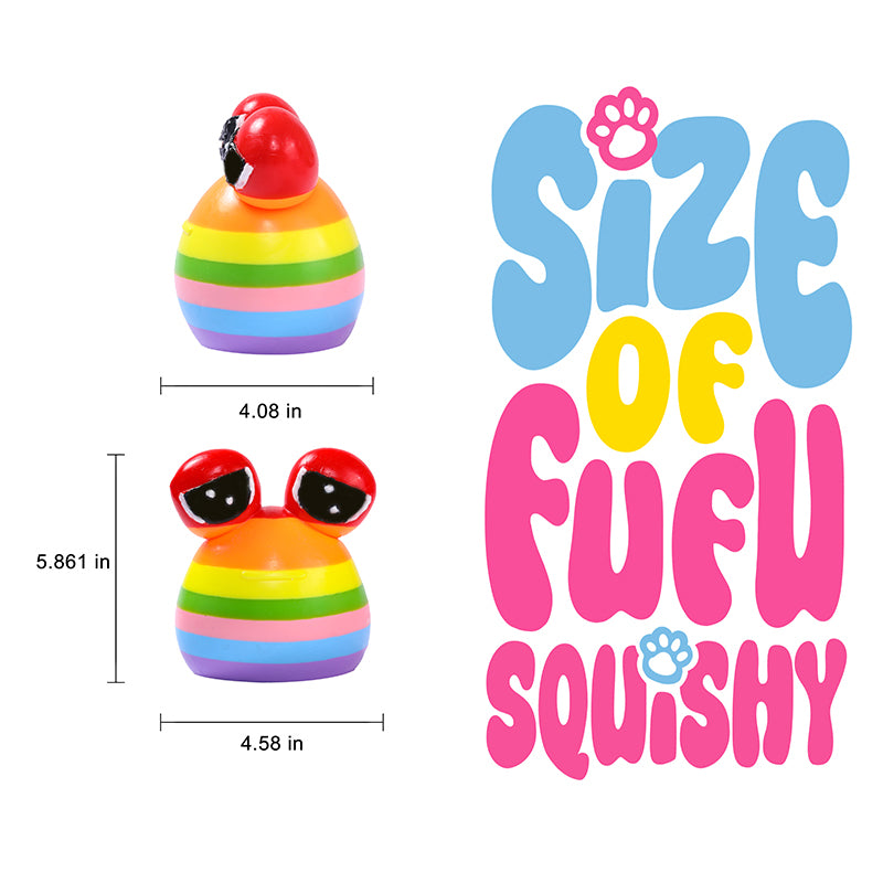 800g Giant Rainbow Pou Taba Squishy – FUFUSQUISHY