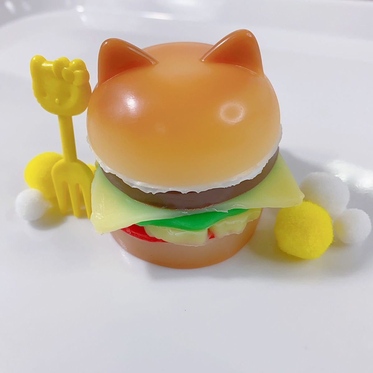 Handmade Hamburger Squishy FUFUSQUISHY Handmade hamburger squishy fufusquishy